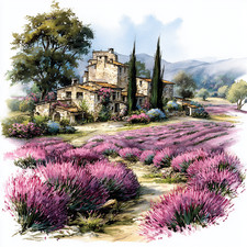 Wandbild Lavendel Provence