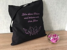 Stoffbeutel, Einkaufstasche, Träume, Handbemalt 