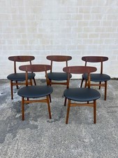 5x CH30 Stuhl Hans Wegner Carl Hansen Teak Eiche Leder Danish Design MidCentury 