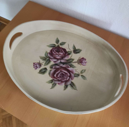 Vintage holztablett - vintage,