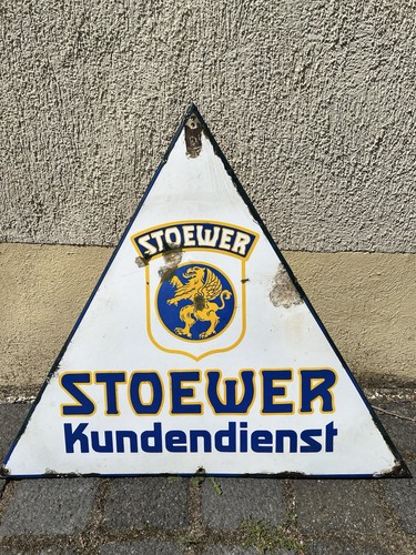Altes emailschild stöwer - altes,