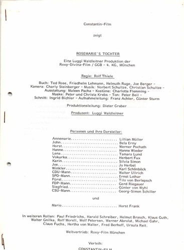 Rosemarie tochter lillian - tochter,