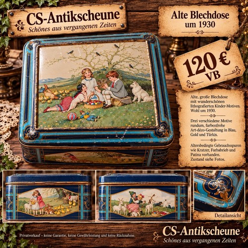 Original antike blechdose - original,