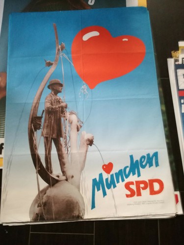 Plakat spd münchen - spd, karl