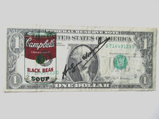 a) ANDY WARHOL: US 1$ BANKNOTE