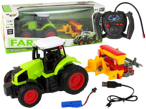 Traktor mit ballenpresse - mit,