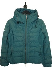 Superdry SDX Arctic Hood Puffer Jacket Gr. UK 12 Damen Grün Microfaser Mantel