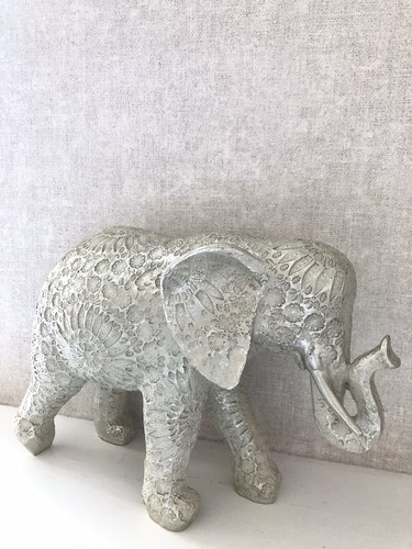 Deko elefant matt silber - deko,