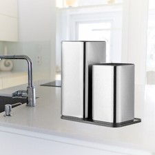 Einzigartiges Messerblock Ohne Messer Universal Edelstahl 2 in 1 Speicherdesign