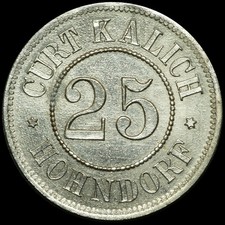Wertmarke pfennig curt - 25, pfennig.