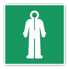 Überlebensanzug - Rettungszeichen - E056 - grün / weiß - DIN EN ISO 7010 / AS...