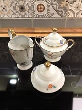 Edelstein Bavaria Olga Goldrand Zuckerdose Milchkanne Deckel Thea Edith Geschirr