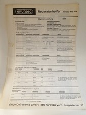 Service Manual Grundig  Reparaturhelfer Melody-Boy 209
