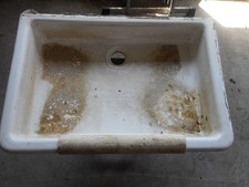 ? ALT ** SPÜLSTEIN SPÜLBECKEN WASCHBECKEN SPÜLE KÜCHE WASCHSTEIN KERAMIK ** ?