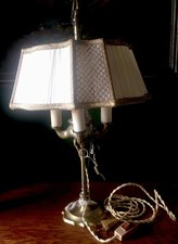 Antike Bouilette  Tischlampe