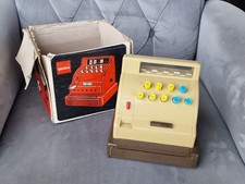 große GEOBRA Kasse für vintage Kaufladen 50er Kinder Spielzeugkasse