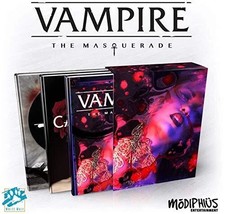 Vampire The Masquerade 5th Edition Slipcase Set | English RPG Rulebook Bücher