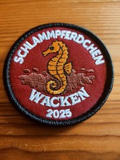 WACKEN SCHLAMMPFERDCHEN Seepferdchen 2025 Patch Aufnäher NEU