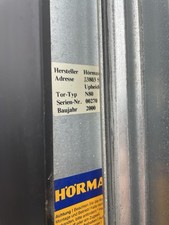 hörmann garagentor N80 Bj2000 RAL 9016 2500x2125mm