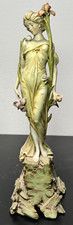 Porzellan, Biskuit, Figur, Jugendstil, Böhmen, Flora, Blumen, filigran