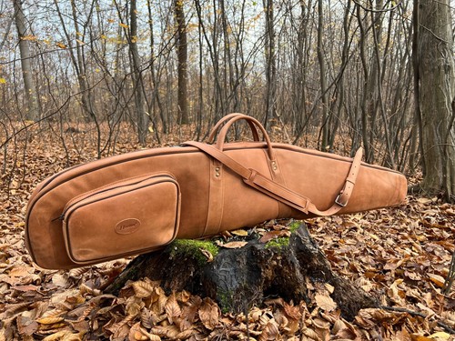 Naturleder gewehrkoffer - naturleder,