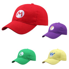 Super-Mario Luigi Wario Mütze mit Entenzunge Baseballcap Sonnenhut Cosplay Hüte.