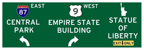 Xxl strassenschild new york - strassenschild,