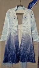 Prinzessin Mädchen Anna  Eiskönigin Kleid für Kinder Schneekönigin mit Gürtel 