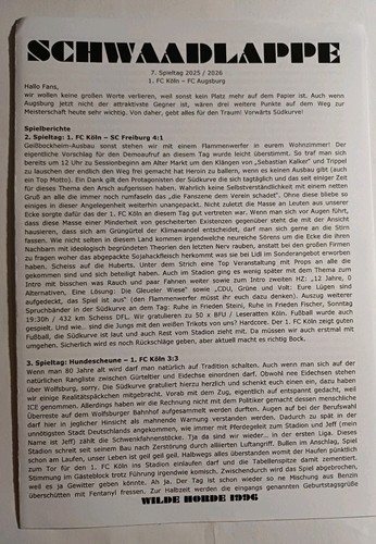 Fanzine ultras flyer - fanzine,