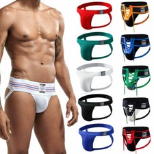 JOCKMAIL Herren Sexy Unterwäsche Suspensorium Jockstrap Tanga Slip Unterhose