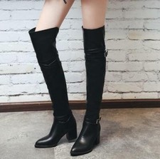 Damen Over Knee Boots Block