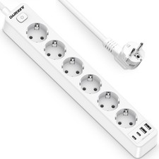 Power Strip with 4 USB, 6-Way