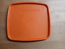 Tupperware  1 X Gefrierbehälter - Ersatzdeckel 310  Ca 12,5 X 11,3 Cm, Orange 