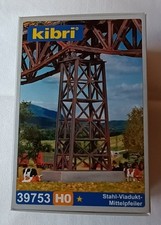 Kibri H0 39753 Gebäudebausatz Stahl-Viadukt Mittelpfeiler gebraucht mit OVP