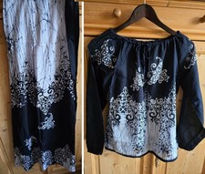 Damen Wickel-Rock + Bluse