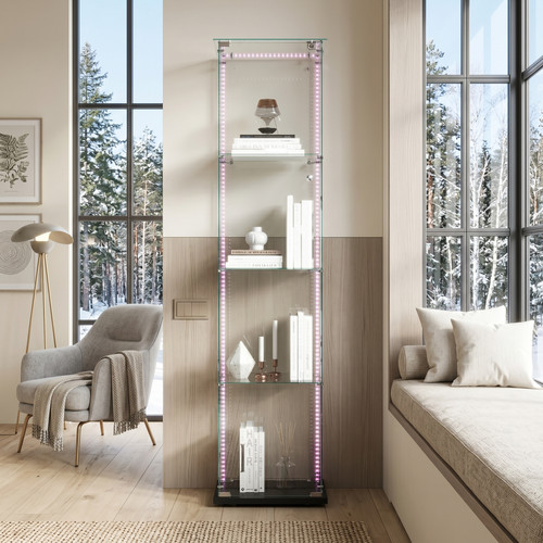 Vitrine mit led glasvitrine - vitrine,