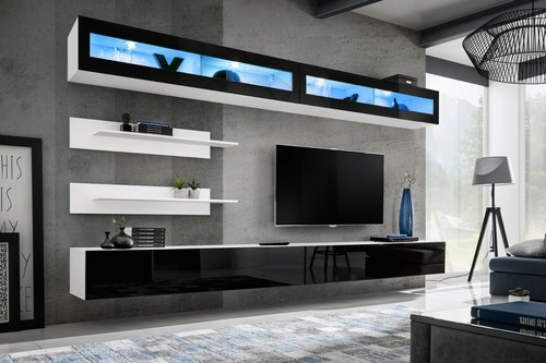 Anbauwand wohnwand wohnzimmer - anbauwand,
