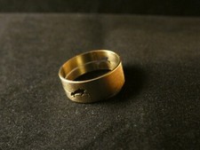 Delfin Ring 24 Karat Vergoldet Glück Damen Schmuck Zeichen Meer Ozean Wasser