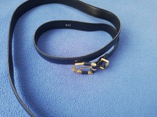 Schmaler Gürtel, dunkelblau, 100 cm lang, ca. 1,7 cm breit