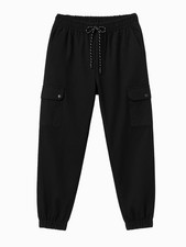Zara Cargo Jogginghose Schwarz