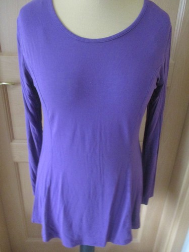 Longshirt lila langarm runder - langarm,