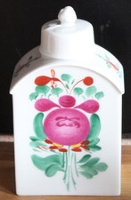 Teedose mit  Deckel eckig   Friesenrose Ostfriesenrose Fürstenberg