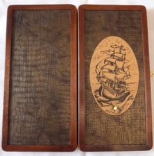 Holz Backgammon Spielbrett