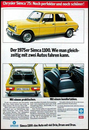 Chrysler simca 1100 originale - 1100,,