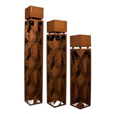 Pflanzsäule rost optik - pflanzsäule,