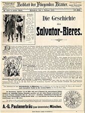 A.- G. Paulanerbräu München Salvator- Bier Stoewer Schreibmaschine Stettin 1907