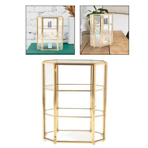 Goldene vintage octagon glas - vintage,