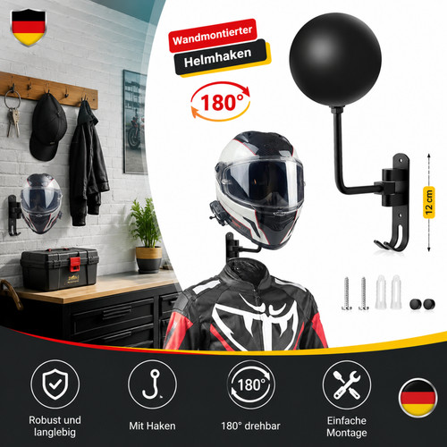 Helmhalter wandhalterung grad - helmhalter,