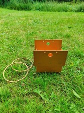 Wie Neu Woll-Haus Sperrholz Handarbeit Haus Garn Wolle 24x20x19 Stickrahmen 19