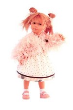 Schildkröt Sophie von Sieglinde Frieske, rote Haare, Kleidung rose/weiss - 30 cm